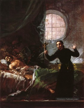 St Francis Borgia Aider un mourant Impenitant Francisco de Goya Peinture à l'huile